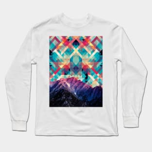 Tile Sky Mountain Long Sleeve T-Shirt